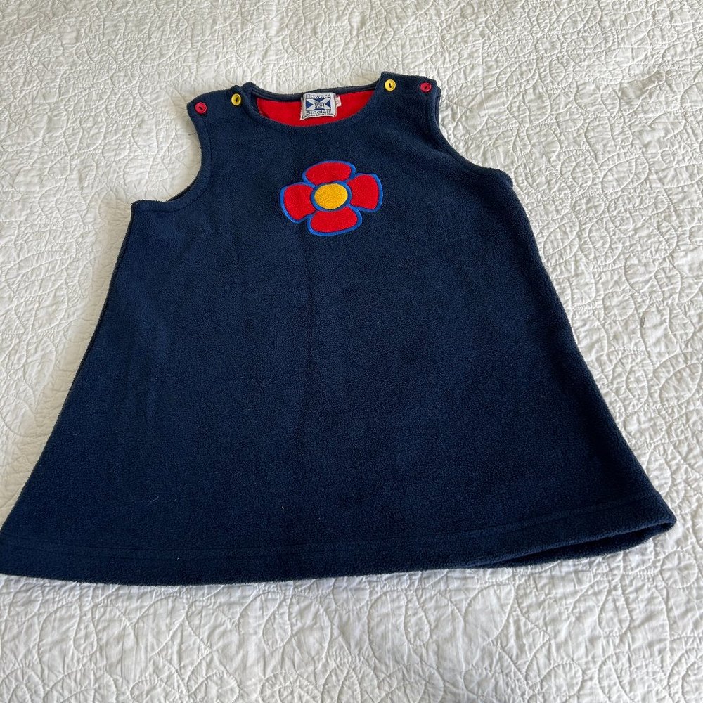 Navy Edward Sinclair fleece child's dress